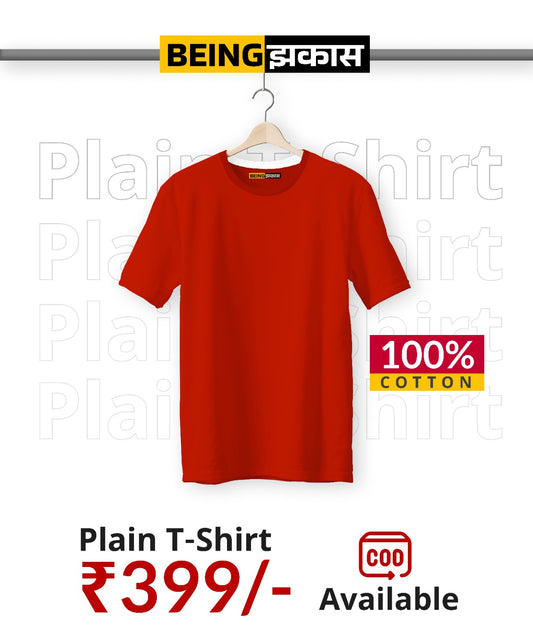 Red Plain T-shirt